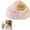 Pink, variant on Cozy Cat Bed - Cozy Cocoon Pet Bed,Round Plush Fluffy Hooded Cave,Indoor/Outdoor,Waterproof & Washable,Calming Anti-Anxiety Design - 19.6 Inch,Pink