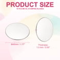 thumbnail image 2 of 10Pcs Metal Stamping Blanks, 45mm Round Stamping Name Tags 304 Stainless Steel Blanks Metal Plate Disc for Laser Engraving Stamping Dog Tags Keychain Making, 45x1.3mm, 2 of 6