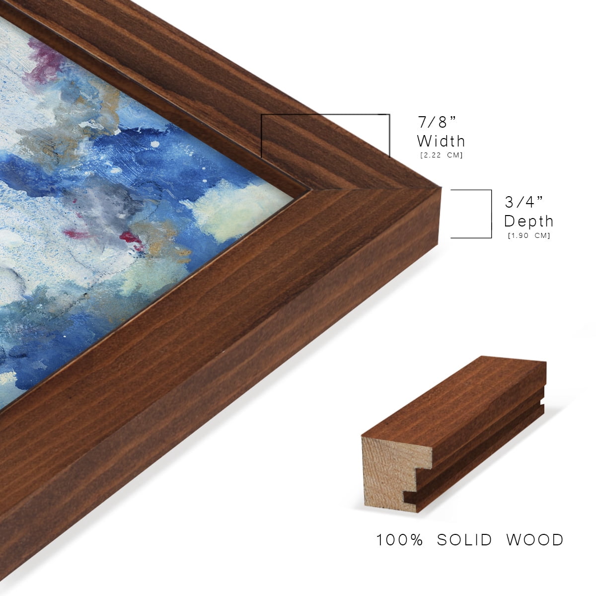 In the Mist II - Framed Print w/glass - Chestnut