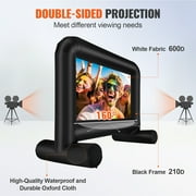 SKYSHALO Outdoor 14 ft nflatable Movie Projector Screen with Blower, Black