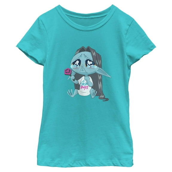 Girls KPop Demon Hunters Chibi Crying Fan T Shirt