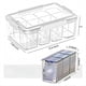 thumbnail image 2 of Caja de Almacenamiento Multiusos, Organizadores de Almacenamiento de Manualidades Transparentes, Contenedores de Almacenamiento de Acrílico Portátiles con 4 Cajas Interiores, 2 of 5