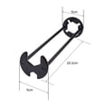 thumbnail image 5 of Callipe Multifunctional Sink Wrench Heavy Duty Carbon Steel 360 Degree Rotation Faucet Tool Flexible Plumbing Wrench, 5 of 8