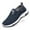 Blue, variant on Men's On Casual Shoes Breathable Lightweight Low Top Sneakers For Daily Walking Comfortable Soft Sole Loafers For Men 7.5 Black