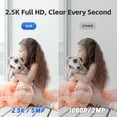 thumbnail image 5 of CiKiKWXO 5MP 2.5K Indoor Security Camera with Night Light, Dual-Band WiFi Home Camera, Baby Monitor & Pet Camera, Smart Motion Tracking, Color Night Vision, 2-Way Audio, Works with Alexa, 5 of 11