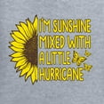 thumbnail image 5 of Wild Bobby, I'm Sunshine Mixed With A Little Hurricane , Inspirational/Christian, Women Graphic Long Sleeve Tee, Heather Grey, Small, 5 of 5