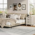 thumbnail image 5 of GIKPAL Night Stands for Bedroom Set of 2, Modern Bedside Table with 3 Drawers & Charging Station,Fluted Panel End Tables for Bedroom & Living Room, White Oak, 5 of 10