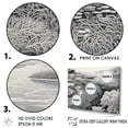 thumbnail image 3 of Designart "Grayscale Depictions Of Marine Wonders" Coastal Coral Under Water Floater Framed Wall Decor, 3 of 5
