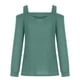 thumbnail image 5 of Sudaderas ligeras de manga larga con cuello redondo y hombros descubiertos de Cusal para mujer Pompotops  FGAJ6666, 5 of 5