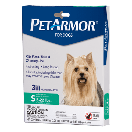 UPC: 0815249012857 | PetArmor Flea & Tick Prevention for Small Dogs with Fipronil (4 to 22 Pounds)  3 Monthly Treatments