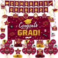 Graduation Decorations Class Of 2024 - Maroon And Gold Graduation