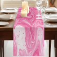 thumbnail image 3 of Table Runners 90 Inches Long Dress Scarves, Pink Marble Farmhouse Coffee/Dining/Kitchen Table Runner for Living Room, Modern Ombre Abstract Fluid Aesthetic Art 13x90 Inch, 3 of 9