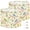 Color 3, variant on Drum Lampshades Set of 2 Pagoda Garden Floral Border Blue Water Landscape Oriental Architecture 13"x13"x10" Light Shade for Table Lamps Floor Lamp Shades Replacement Assembly Required