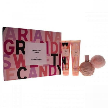 Ariana Grande Sweet Like Candy Eau De Parfum 3 piece gift set, Perfume for Women, 3.4 oz