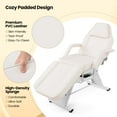 thumbnail image 2 of Costway 72" Massage Bed with Hydraulic Stool Adjustable Backrest & Legrest Storage Boxes White, 2 of 3