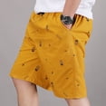 thumbnail image 5 of Ynynloco Mens Casual Shorts - Cotton Drawstring Summer Beach Stretch Twill Chino Golf Shorts with Side Pockets for Daily Outdoor Wear, 5 of 6