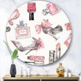 thumbnail image 2 of Designart 'Glam Chic Accents Pattern I' Art Mural en Métal Cercle - Disque de 36, 2 of 5