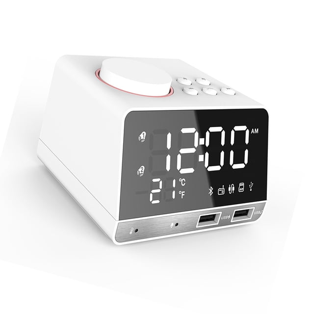 Alarma de radio Bearachild con 2 puertos USB y Pantalla LED