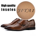 thumbnail image 4 of JITAI Men Dress Shoes Fashion Oxford Shoes for Men Brown Size 12, 4 of 6