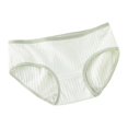 thumbnail image 2 of lulshou Womens Underwear Cotton Mid-Waist Soft Skin-Friendly Briefs Breathable & Comfortable for All-Day Wear Women's Panties, Green, L, 2 of 3