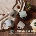 thumbnail image 3 of Vesteel Coffee Mugs Set of 6, 12oz Ceramic Coffee Cups Set with Makeup Clay for Coffee Tea Milk, Mug Gifts for Thanksgiving Day Anniversary, Multi-color, 3 of 7