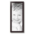 thumbnail image 2 of ArtToFrames 8" x 20" Mahagony with Gold Beads Picture Frame, 8x20 inch Brown Wood Poster Frame (WOM-4412), 1 Pack, 2 of 7