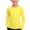 Yellow, variant on ZyeKqe Boys Girls Long Sleeve Tops Casual Crewneck Lightweight Stretch Fitness Running Workout Tee Shirts for Kids(13-14Years,Yellow)
