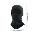 thumbnail image 3 of Toptie Thermal Fleece Balaclava Winter Warm Ski Full Face Hood Cap Motorcycle Cycling Helmet Liner Skull Cap-Navy, 3 of 6