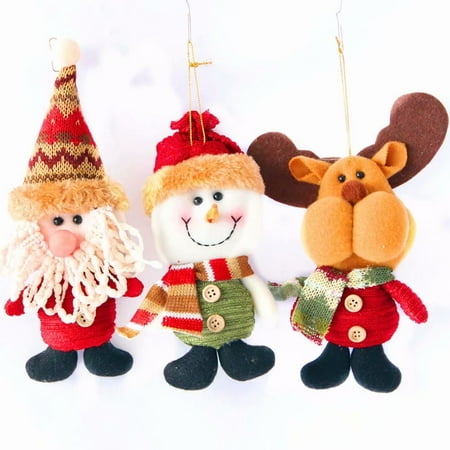Santa Hanging Ornament - Akoyovwerve Merry Christmas Santa Claus Doll Pendants Christmas Tree Decoration Hanging Ornaments Crafts for Home Decor