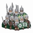 thumbnail image 1 of Set de 8 Figuras de Caballeros Medievales, Bloques de Construcción de Soldados Fantasía, Juguetes Coleccionables para Niños y Aficionados, 1 of 9