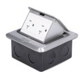 thumbnail image 3 of HLONK 250V 20A Electrical Outlet Embedded Pop Up Floor Power US Socket Cover Box Kit IP40 Protection, 3 of 7