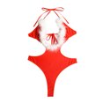 thumbnail image 1 of Gibobby ropa interior Monos navideños para mujer Pijamas Lencería Ropa interior sexy sin mangas (Rojo, S), 1 of 5