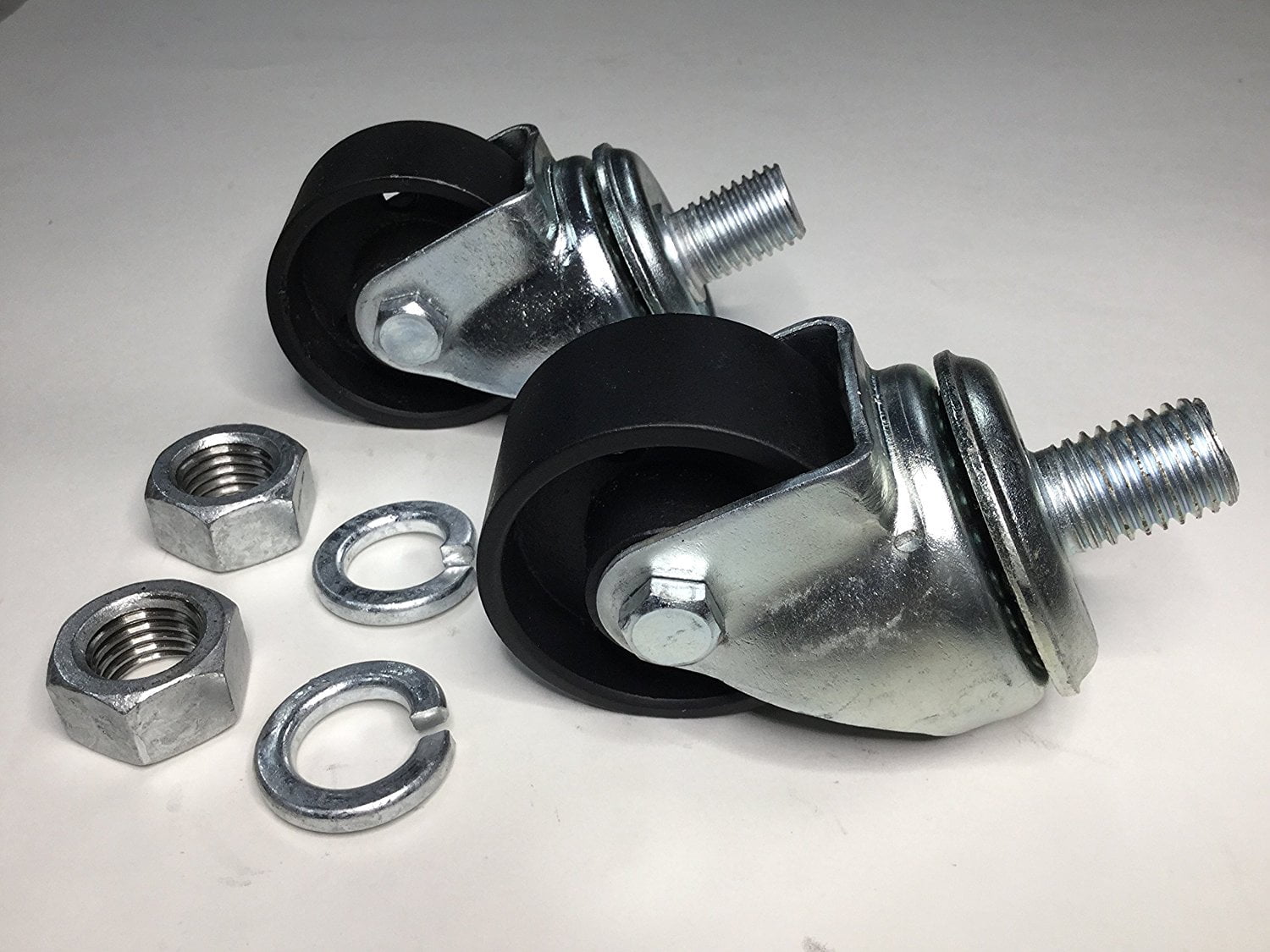 Floor Jack Casters (Black 2 Pcs) for Lincoln, Walker 93642, 93652