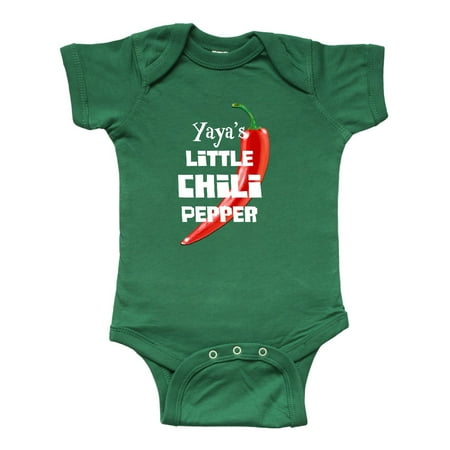 

Inktastic Yaya s Little Chili Pepper Gift Baby Boy or Baby Girl Bodysuit