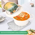 thumbnail image 3 of Yayeee Pot Holders Kitchen Heat Resistant with Pocket 7"x9.8" Cotton Oven Cooking Hot Pads, Boho Plants, 3 of 7