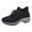 Dark Gray, variant on Orthopedic Sneakers for Women Knit Mesh Slip on Sock Shoes Air Cushion Running Shoes Lightweight Lace up Tennis Shoes Gray Size 8