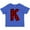 Royal Blue, variant on Inktastic Red Buffalo Plaid Initial K Boys or Girls Toddler T-Shirt