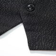 thumbnail image 5 of TMOYZQ Men's Herringbone Tweed Wool Formal Suit Vest Business Casual Retro Slim Waistcoat Vest Tuxedo Vests Wedding Prom Party Dress Vest with Pockets, 5 of 9