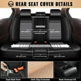 thumbnail image 2 of JIAMAOXIN Universal Car Seat Cover, Breathable and Waterproof Faux Leather Automotive Seat Covers for Cars SUV Sedan (5 Seats,Black&Gray), 2 of 5