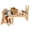 Stars-13.5''×9.3''×3.3'', variant on Small Pet Wooden Bed With Stars 13.5''×9.3''×3.3'' For Guinea Pigs Hamsters Rabbits