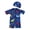 /c188Navy363, variant on Kid Boys Swimwear Dinosaur Print Long Sleeve Rash Guard With Swim Hat Outdoor Activities Comfortable Summer Cute Pool Bathing Suit,Black,1-2 Years