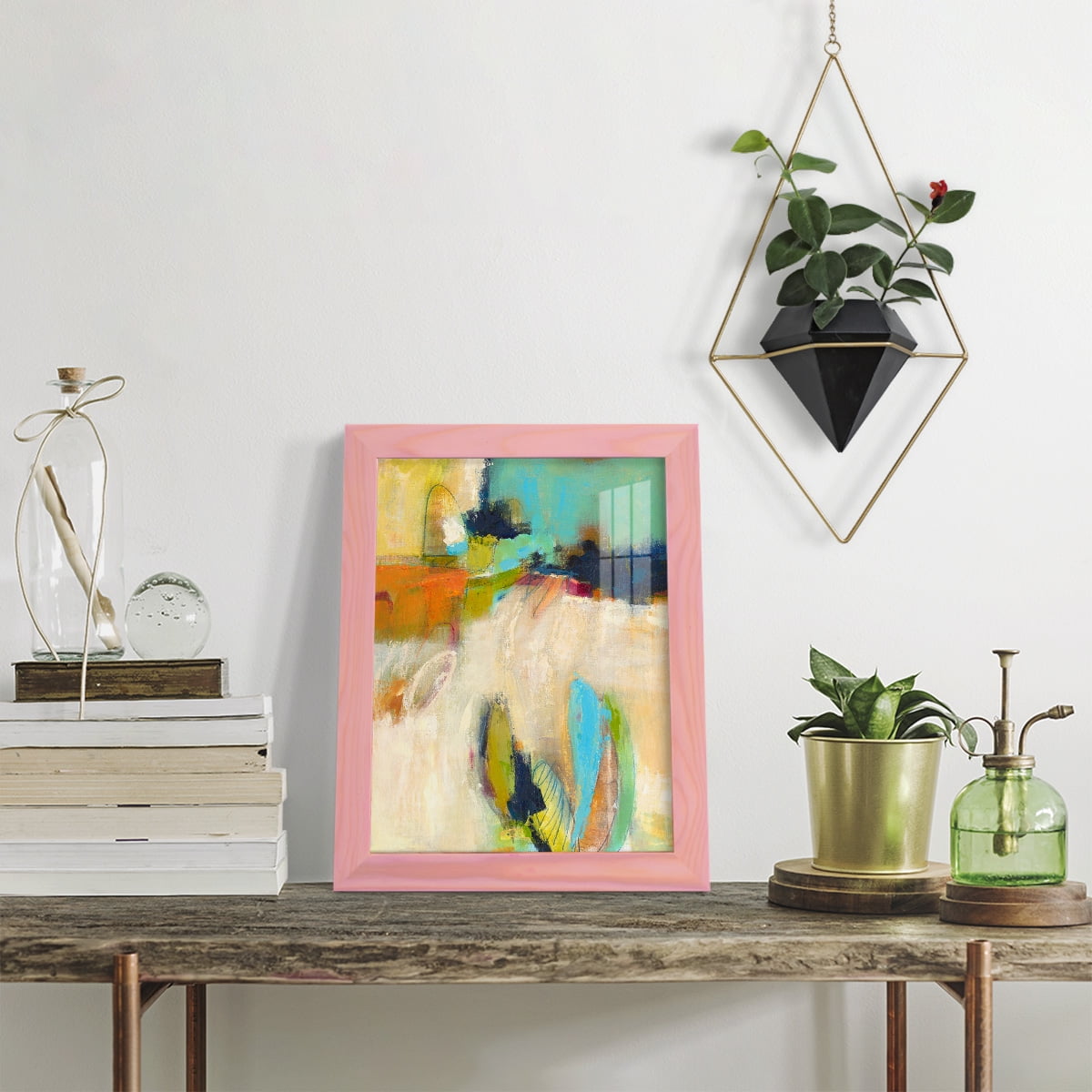 It All Adds Up - Framed Print w/glass - Sunset Pink
