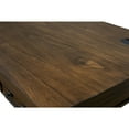 thumbnail image 3 of Rustic Wood Writing Desk Writing Table Office Desk With Power Center Brown, 3 of 11
