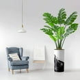 thumbnail image 3 of Artificial Tree in Contemporary Planter, Fake Monstera Silk Tree for Indoor and Outdoor Home Decoration - 65" Overall Tall (Plant Pot Plus Tree), 3 of 5