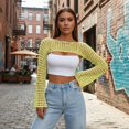 thumbnail image 3 of Women’s Cropped Knit Shrug Top Lightweight Bell Sleeve Summer Cover-Up, Soft Breathable Cropped Cardigan Shrug for Casual & Beach, Cropped Shrug Women, 3 of 11