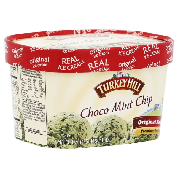 Turkey Hill Choco Mint Chip Premium Ice Cream, 48 fl oz