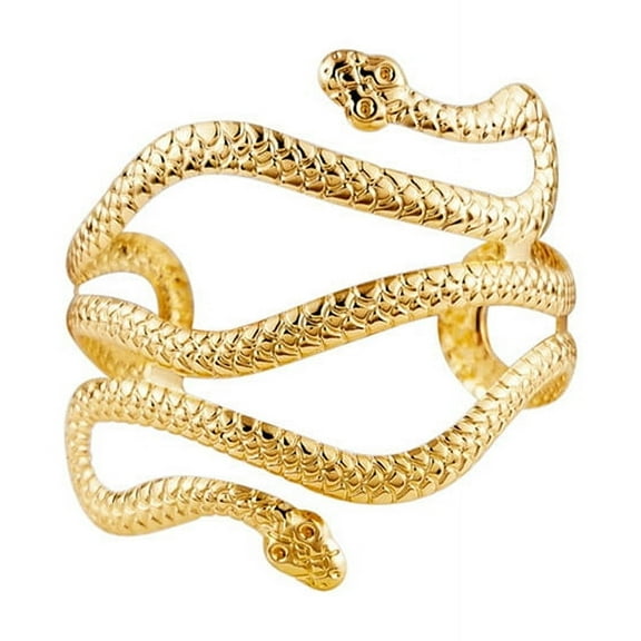 Open Snake Upper Arm Bangle Bracelet Adjustable Arm Cuff Bangle Bracelets for Women Fashion Jewelry