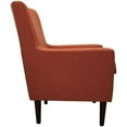 thumbnail image 3 of Pemberly Row Traditional Fabric Arm Chair in Mango Orange Finish, 3 of 4