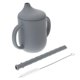 thumbnail image 2 of Silicone Sippy Cup with Brush, Spill Resistant & Drop Resistant, Food Grade for Learning to Drink, 2 of 2