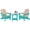Aruba, variant on Nalone Folding Adirondack Chair with Cushion with Cup Holder, HDPE Plastic Oversized Patio Chair Weather Resistant(Gray)